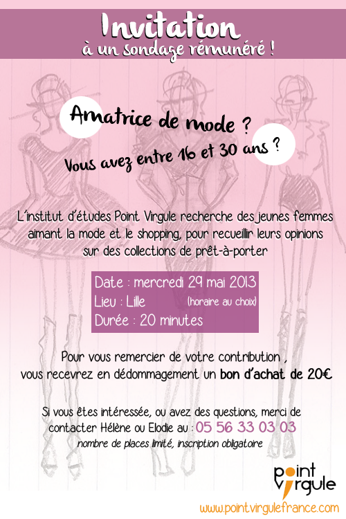 Etude pour du prêtàporter féminin sur Lille Lille By Mat