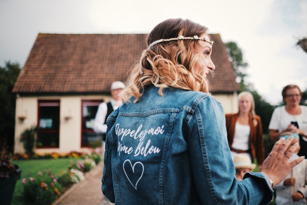 veste jeans mariage