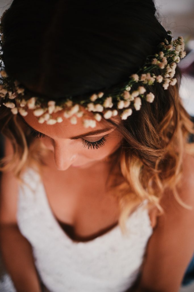 couronne de fleurs mariée